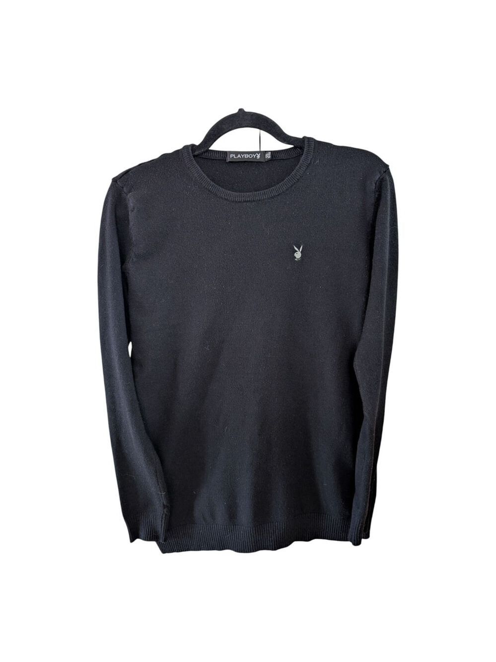 Vintage Playboy Logo Unisex Black Round Neck Size Small